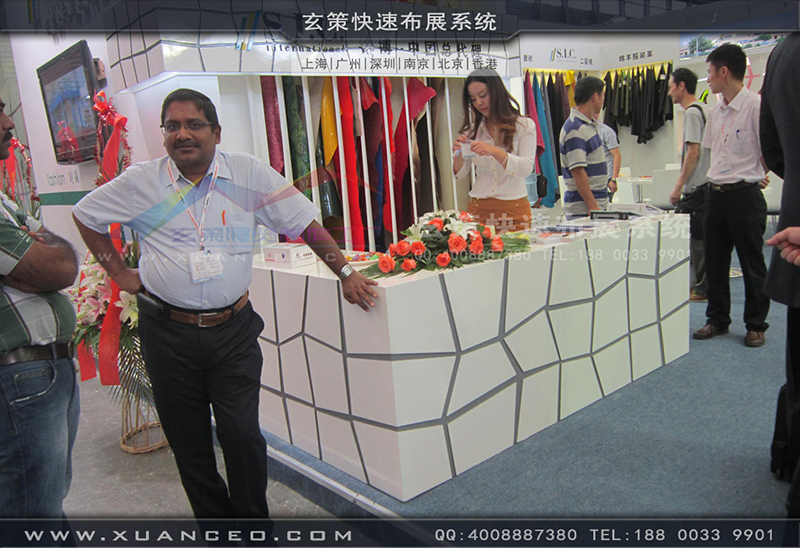 铭博·SIC展台搭展-皮革展展台搭展-上海糖心VLOG新入口展览工厂07